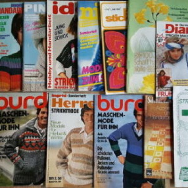 15 alte Handarbeits-Zeitschriften