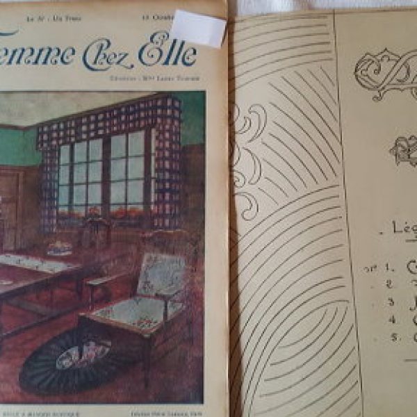 Handarbeitszeitschriften "La Femme Chez Elle" 1924