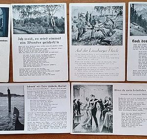 10 Liederkarten / Ansichtskarten 1940er Jahre