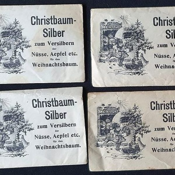 Antik Christbaum Silber / Gold