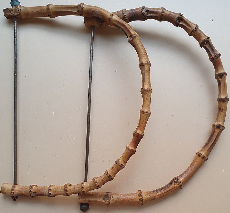 antike Taschenbügel Bambus