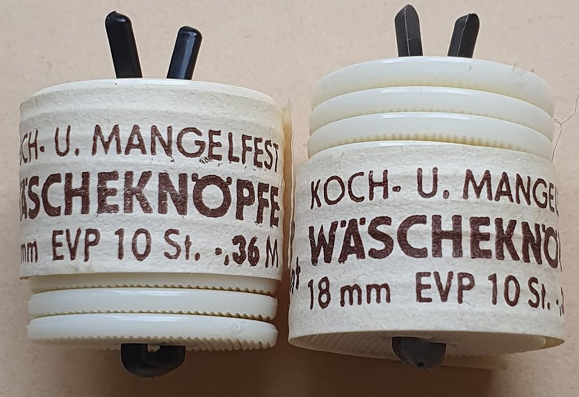 alte Bettwäscheknöpfe ohne Nähen – Bild 5