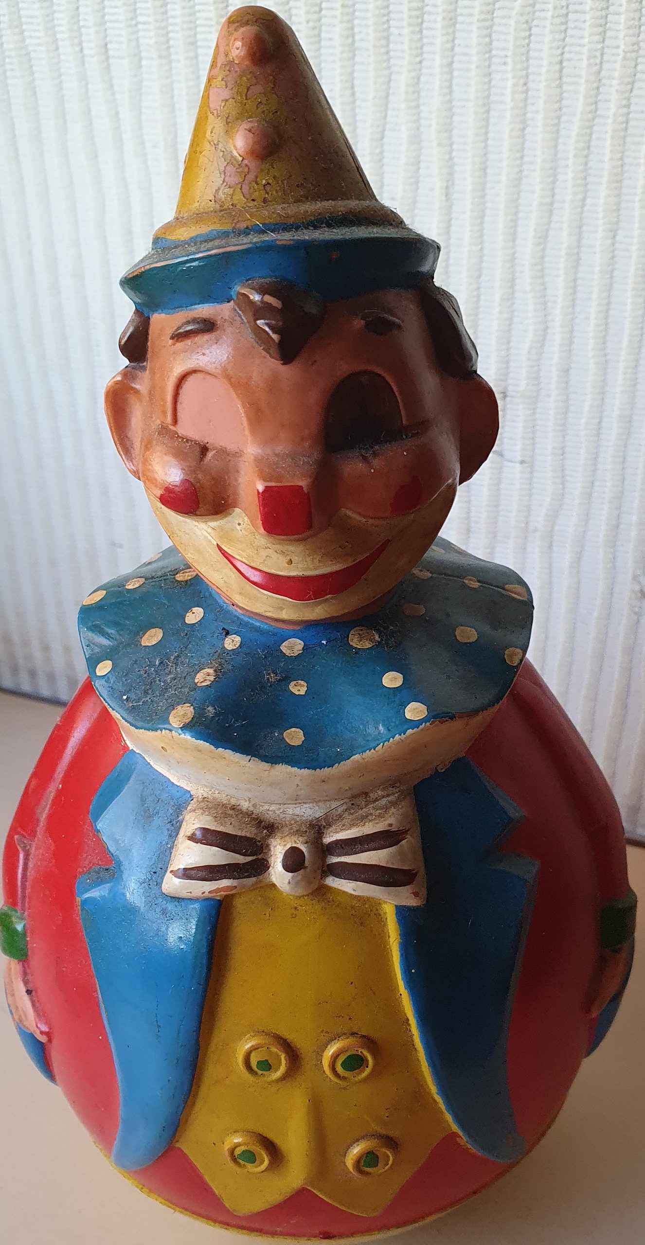 70er Jahre altes Stehaufmännchen Clown
